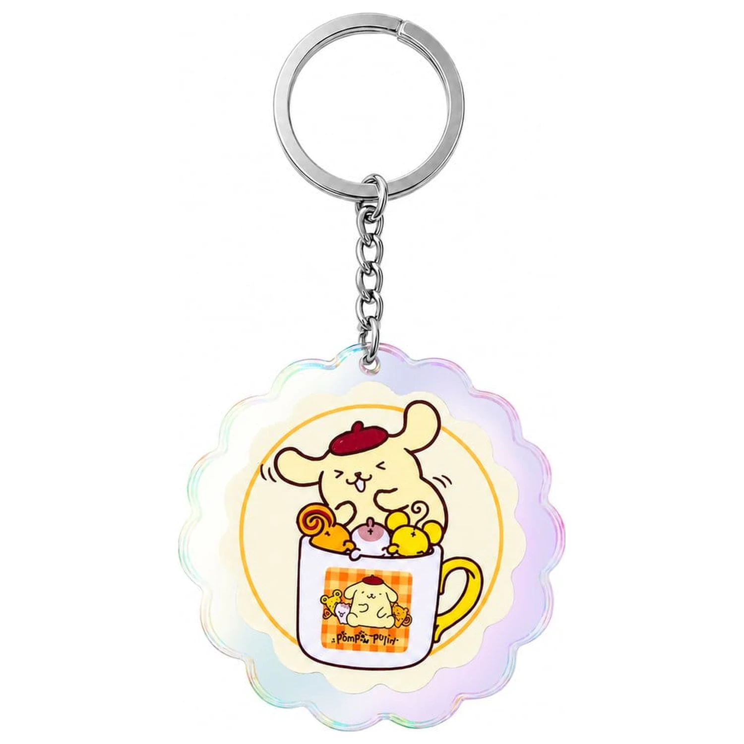 Sanrio Akril kulcstartó Pompompurin 30th Anniversary Squishy Cute Purin 01 termékfotó