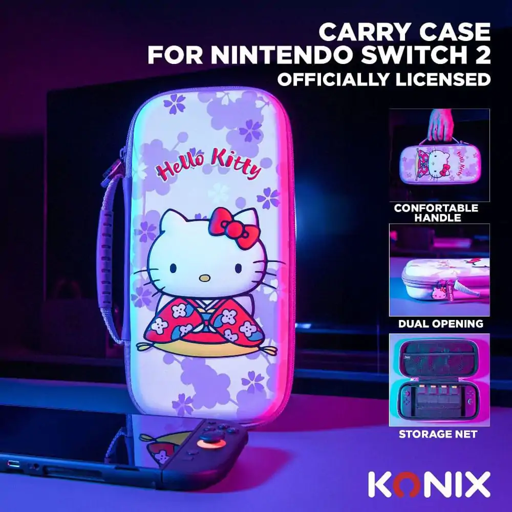 Sanrio Hello Kitty 3D Switch 2 tartó táska  termékfotó