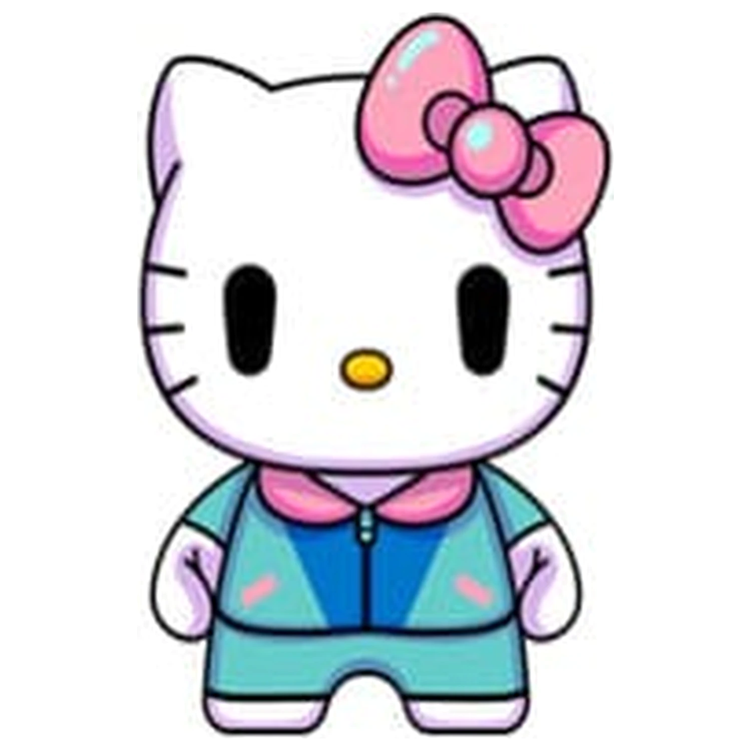 Sanrio DZNR Hello Kitty City Pop Edition plüss figura 18 cm     termékfotó