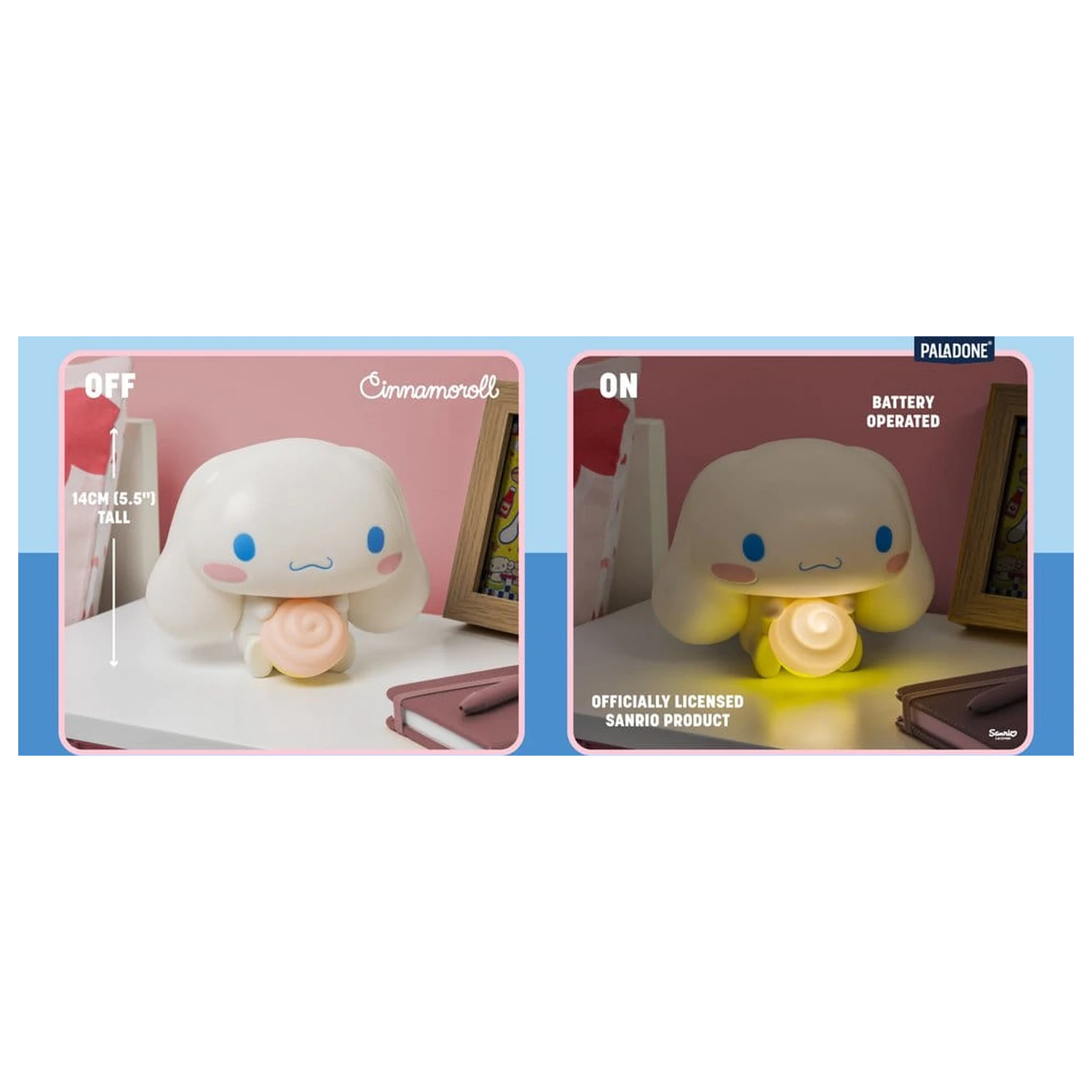 Sanrio GloBuddies Cinnamoroll lámpa 14 cm termékfotó