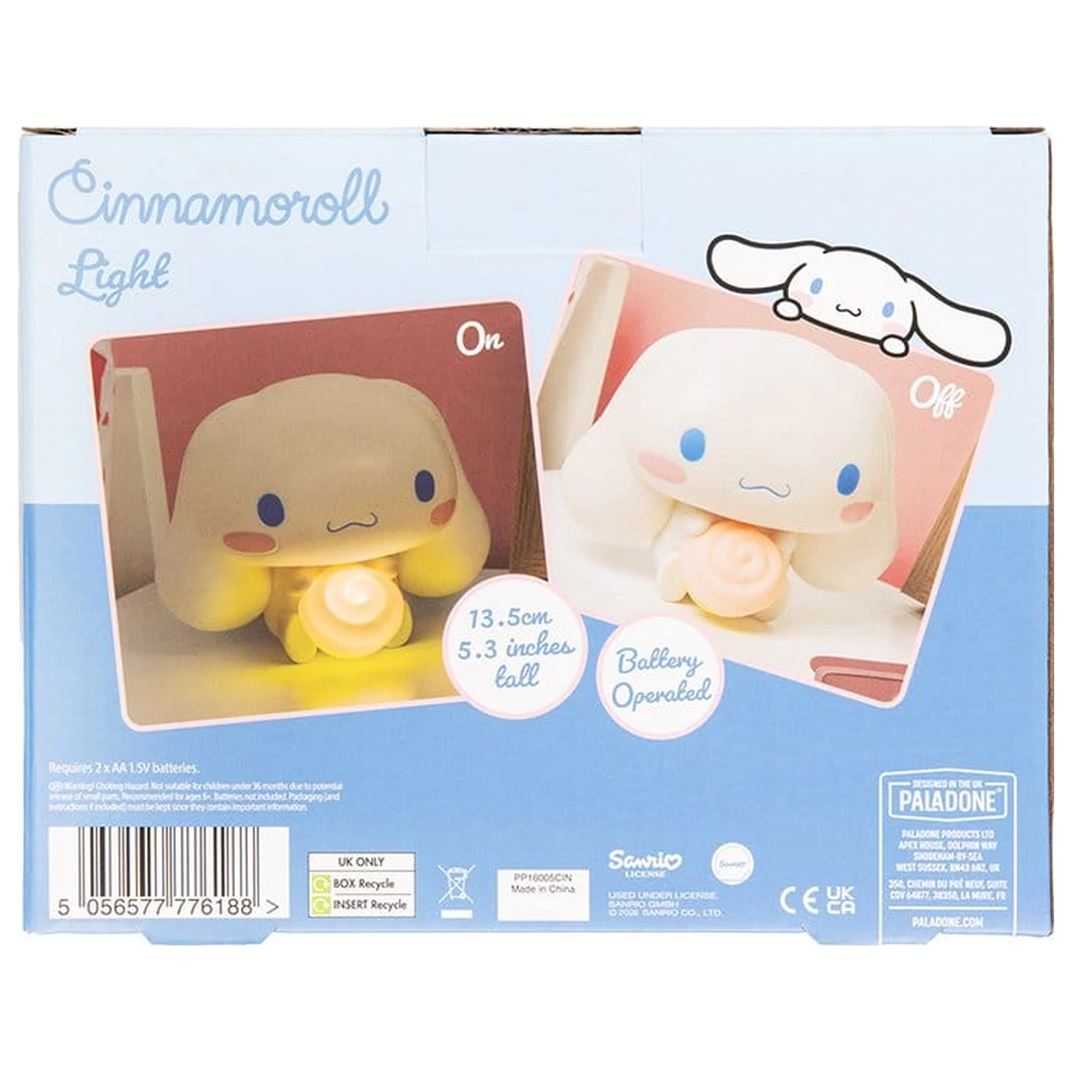Sanrio GloBuddies Cinnamoroll lámpa 14 cm termékfotó