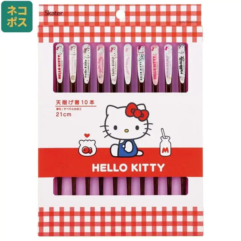 Sanrio Hello Kitty 10 db-os evőpálcika csomag termékfotó