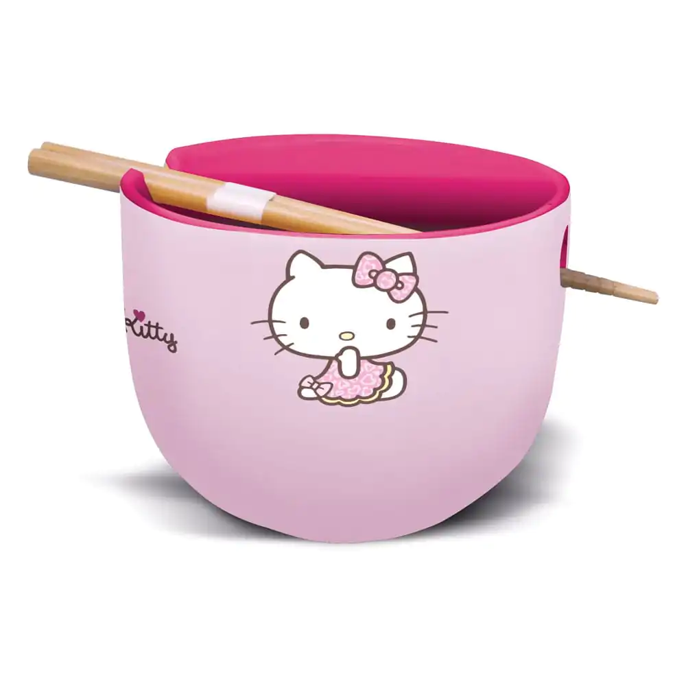 Sanrio Hello Kitty Japan Ramen tál és evőpálcika termékfotó