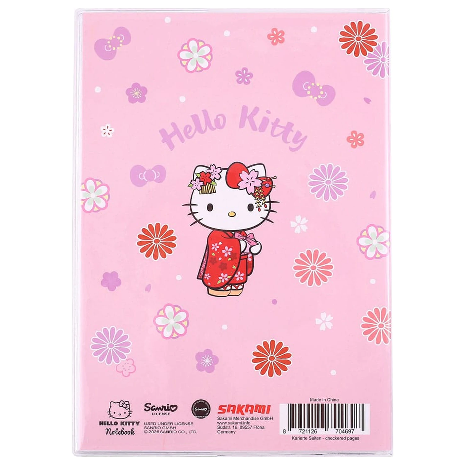 Sanrio Hello Kitty Kimono Holographic Checkered jegyzetfüzet  termékfotó