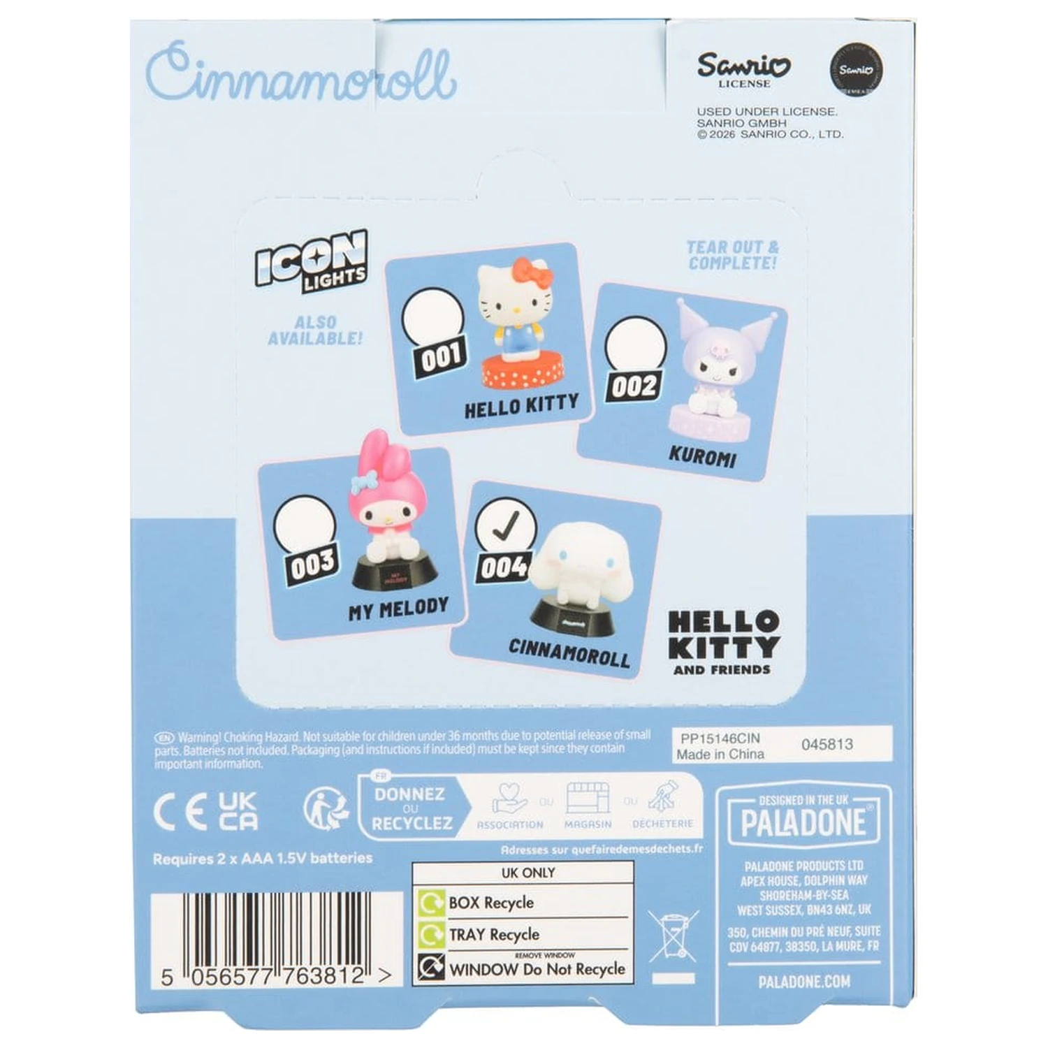 Sanrio Cinnamoroll Icon lámpa 9 cm termékfotó