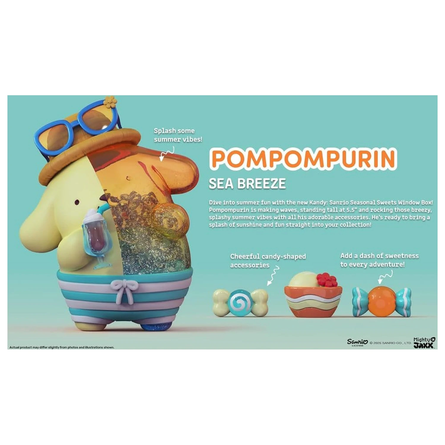 Sanrio Kandy Pompompurin Sea Breeze Series 15 cm  termékfotó