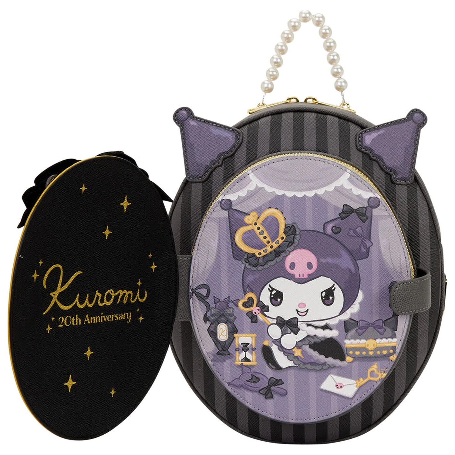 Loungefly Hello Kitty Kuromi 20th Anniversary táska hátizsák 28 cm termékfotó