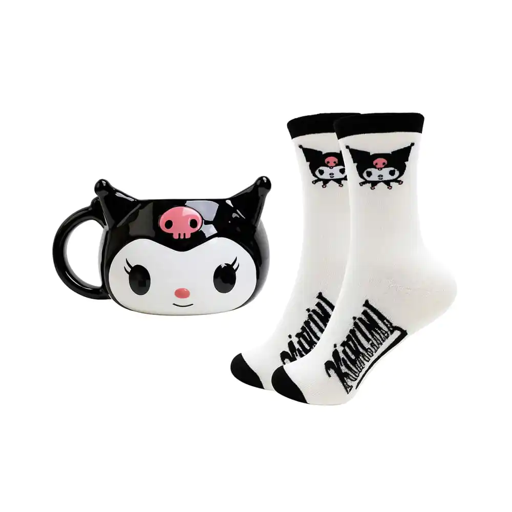 Sanrio Kuromi 3D bögre & zokni csomag termékfotó