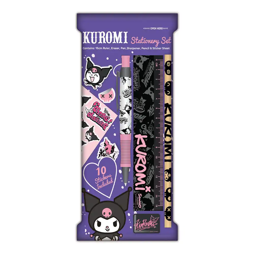 Sanrio Kuromi 6 db-os írószer csomag termékfotó