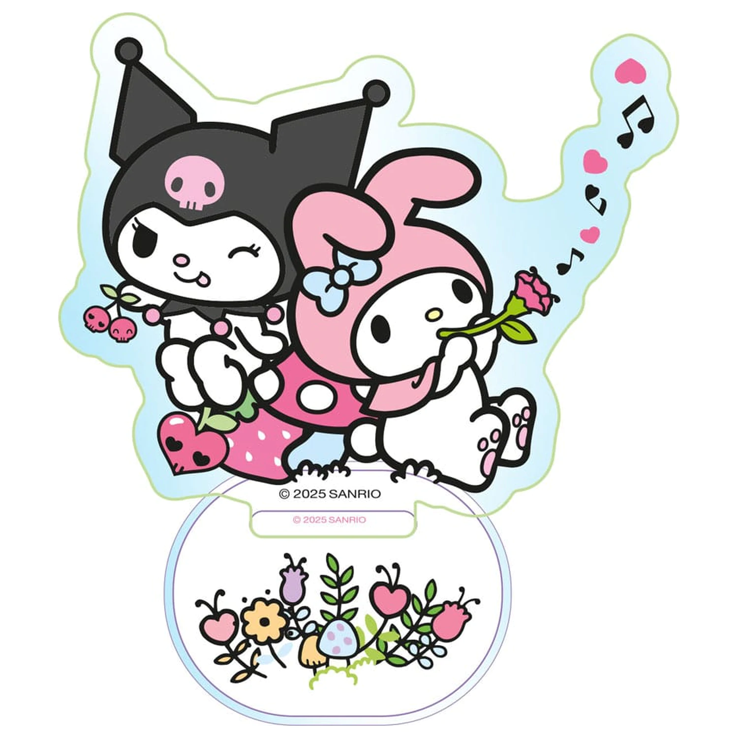 Sanrio Kuromi & My Melody Holographic akril figura 6 cm  termékfotó