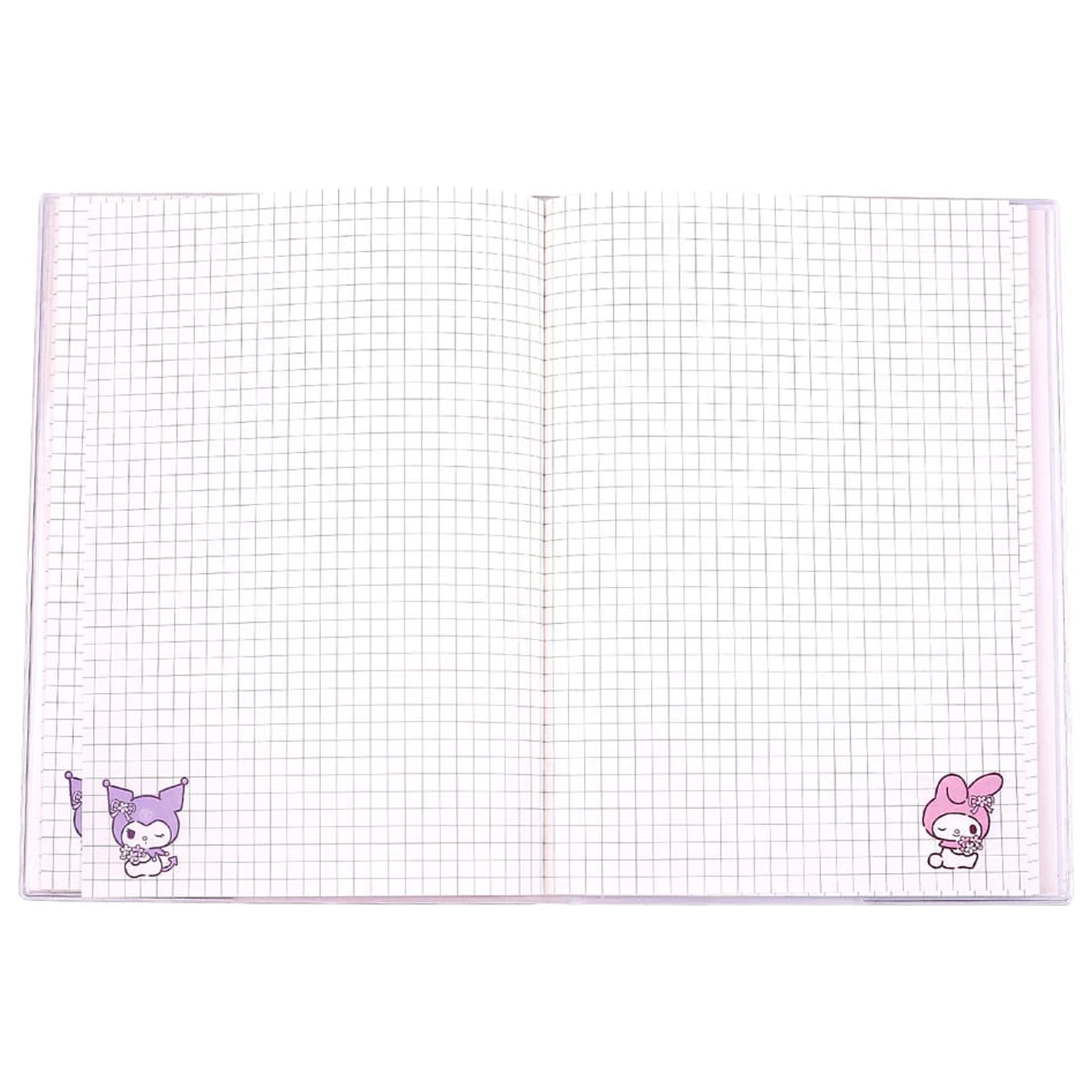 Sanrio Kuromi & My Melody Pastel Flower Holographic Checkered jegyzetfüzet  termékfotó