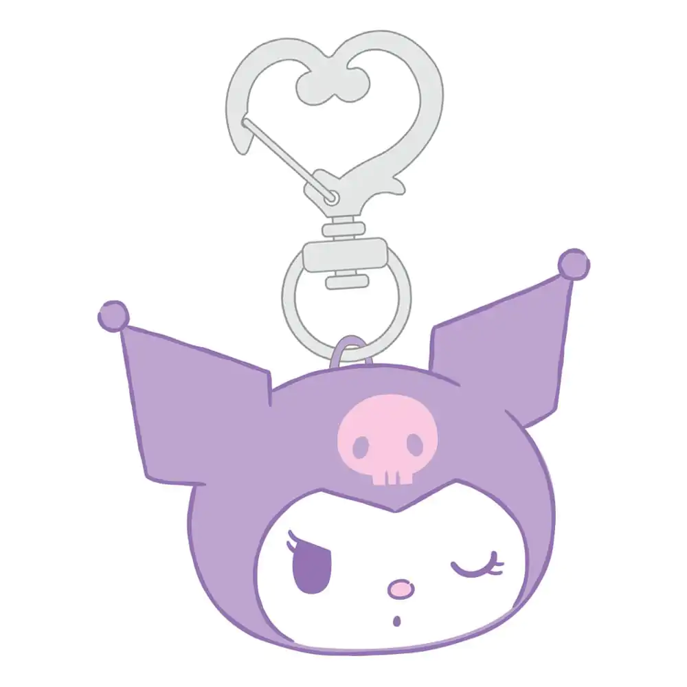 Sanrio Kuromi plüss kulcstartó  termékfotó