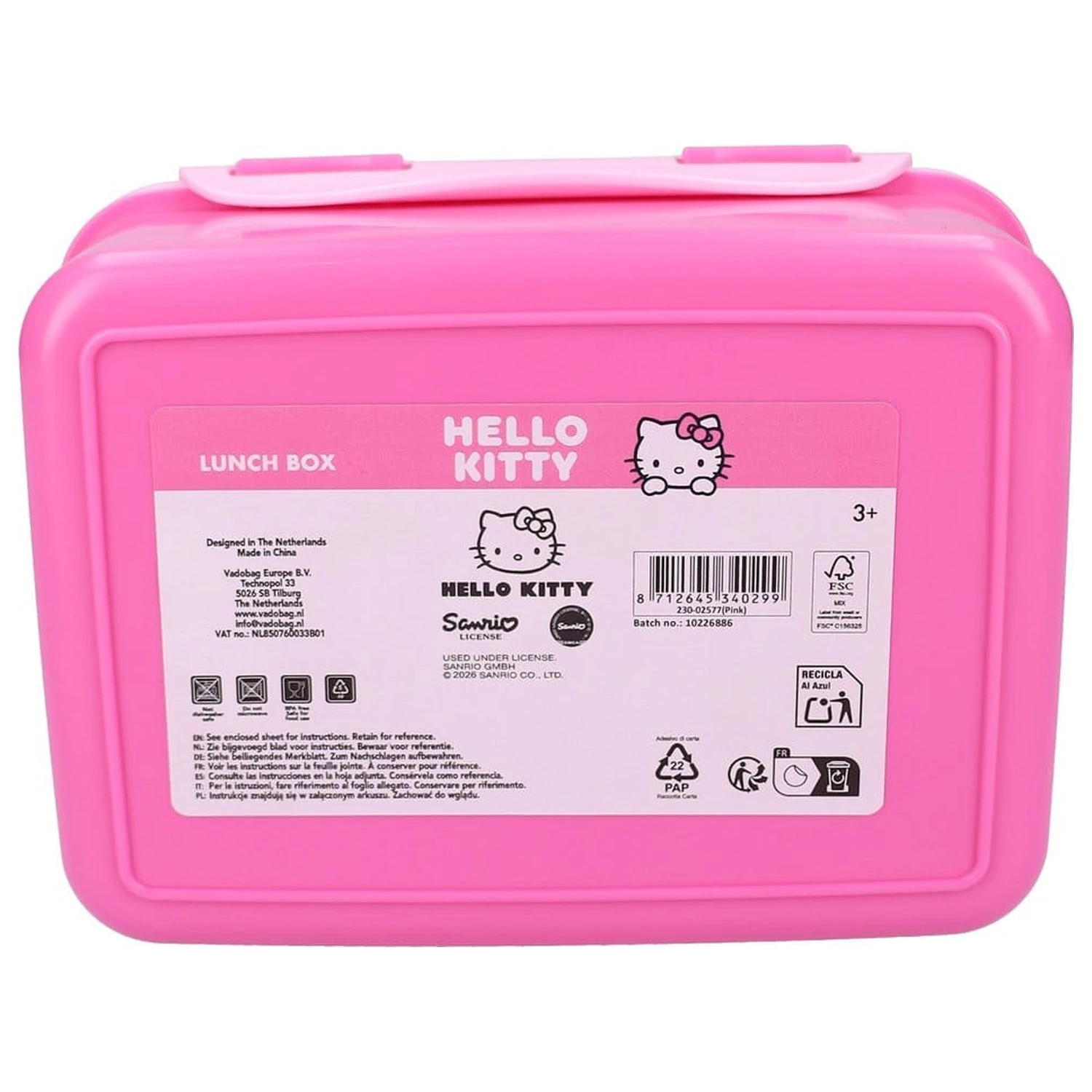 Sanrio Lunch Love uzsonnás doboz 18 cm termékfotó