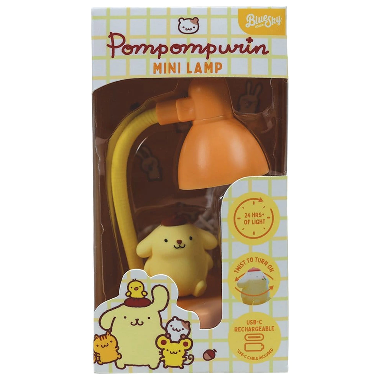 Sanrio Mini LED lámpa figurával Pompompurin 11 cm   termékfotó