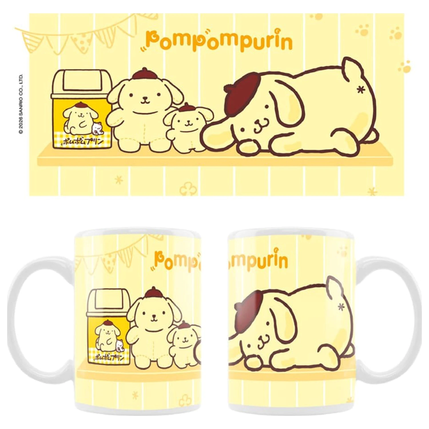Sanrio Pompompurin Squishy Cute Purin 02 bögre  termékfotó