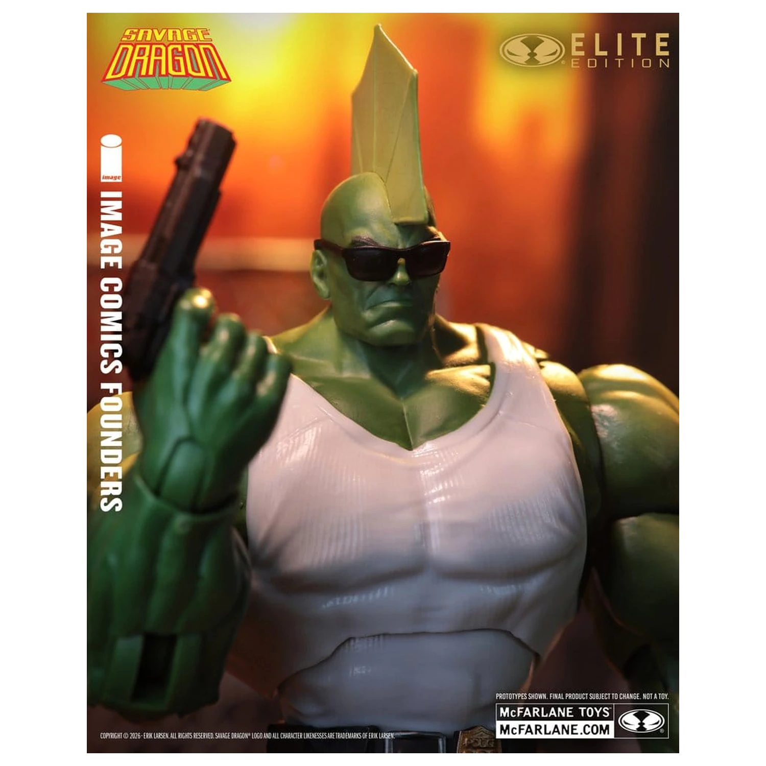 Savage Dragon Image Comics Founders Series McFarlane Elite Edition akciófigura Dragon 20 cm termékfotó