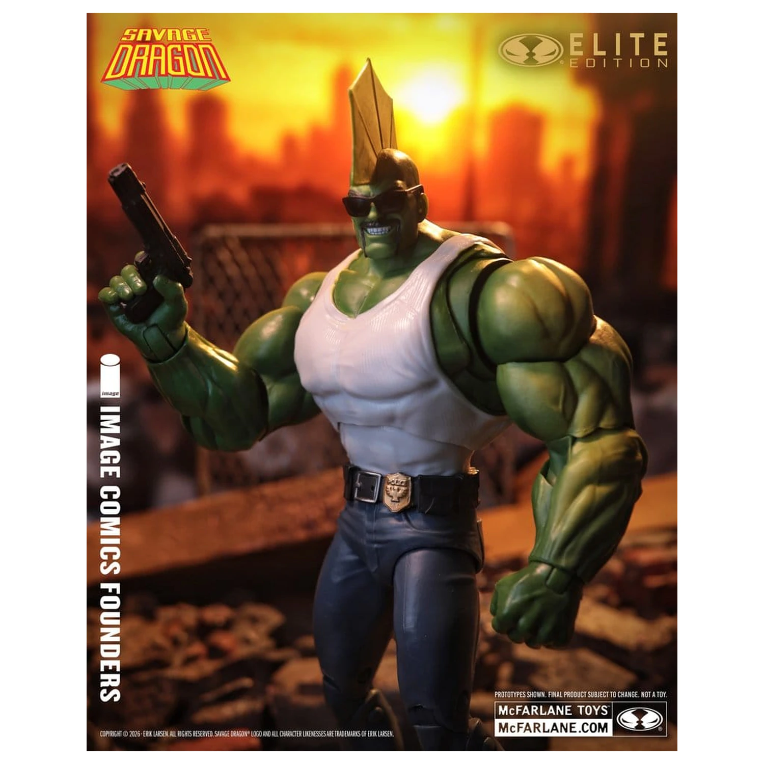 Savage Dragon Image Comics Founders Series McFarlane Elite Edition akciófigura Dragon 20 cm termékfotó