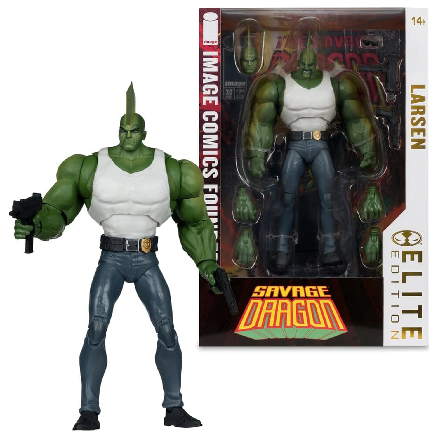 Savage Dragon Image Comics Founders Series McFarlane Elite Edition akciófigura Dragon 20 cm termékfotó