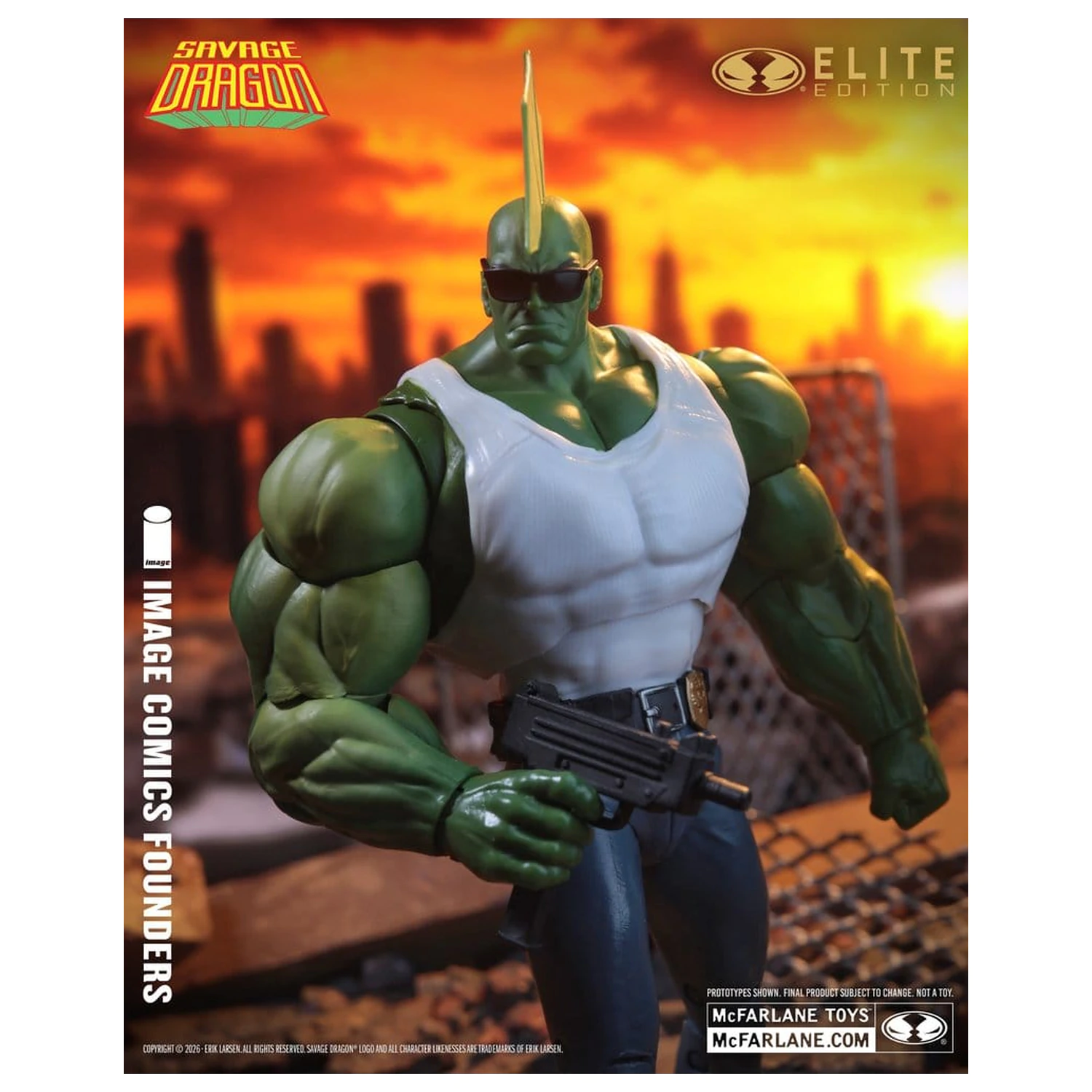 Savage Dragon Image Comics Founders Series McFarlane Elite Edition akciófigura Dragon 20 cm termékfotó