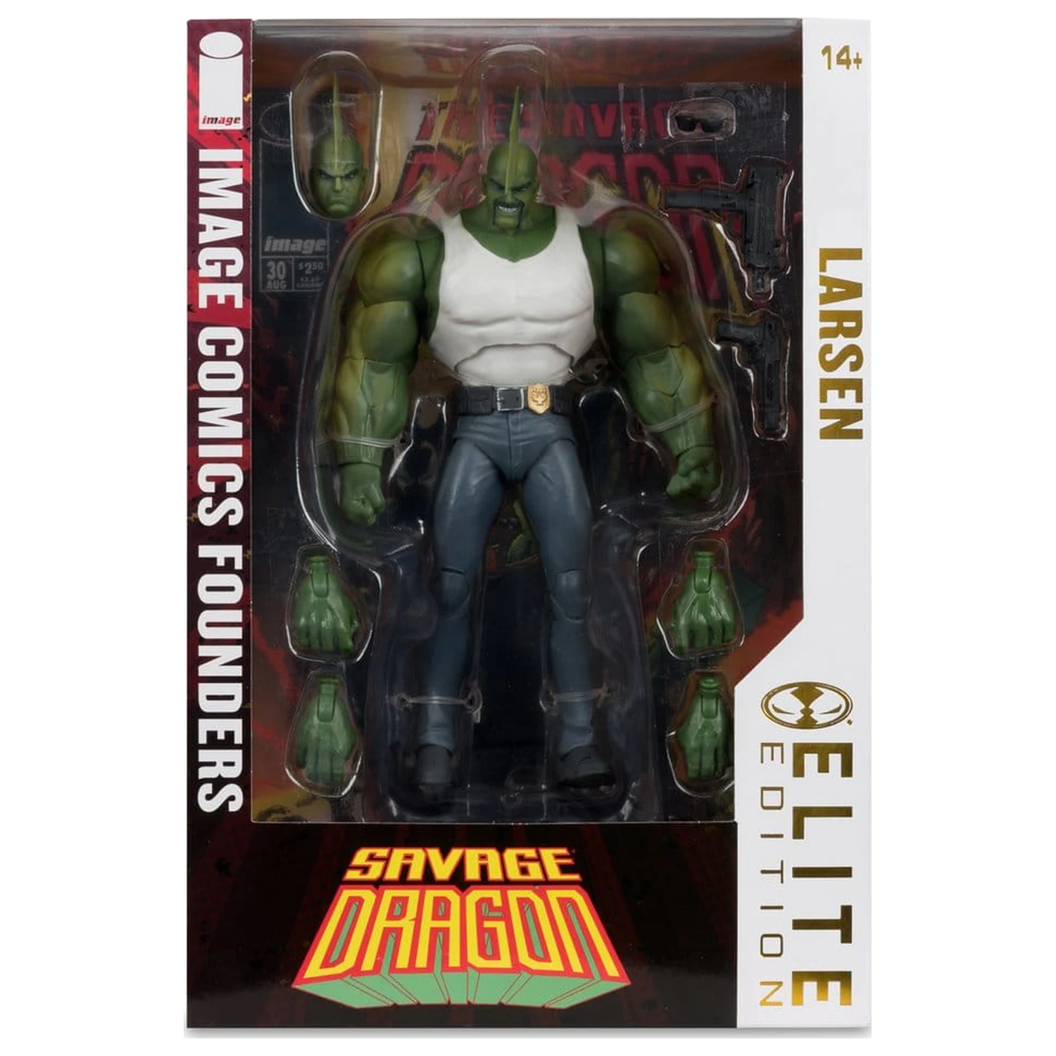 Savage Dragon Image Comics Founders Series McFarlane Elite Edition akciófigura Dragon 20 cm termékfotó