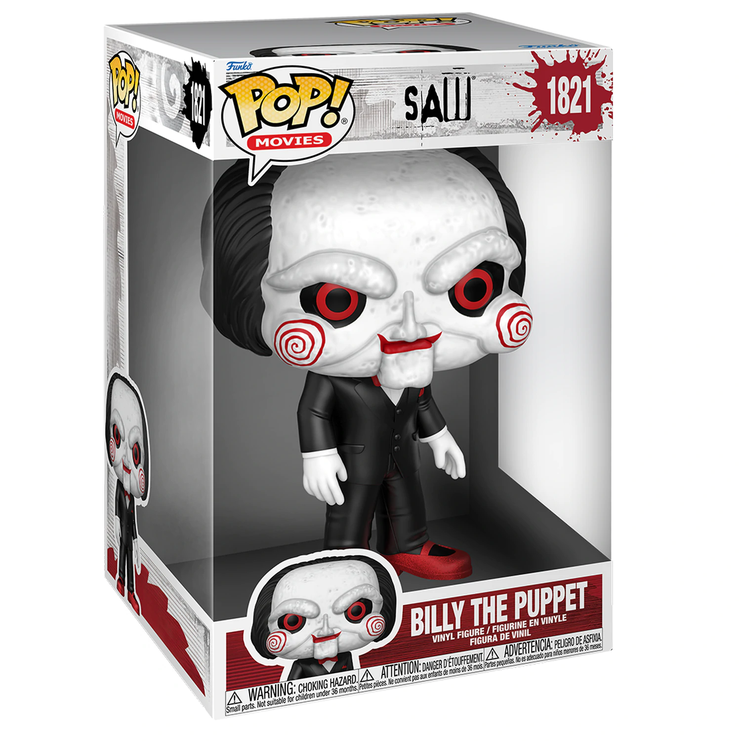 Saw Super Sized Jumbo Funko POP! Movies Vinyl figura Billy the Puppet 25 cm termékfotó
