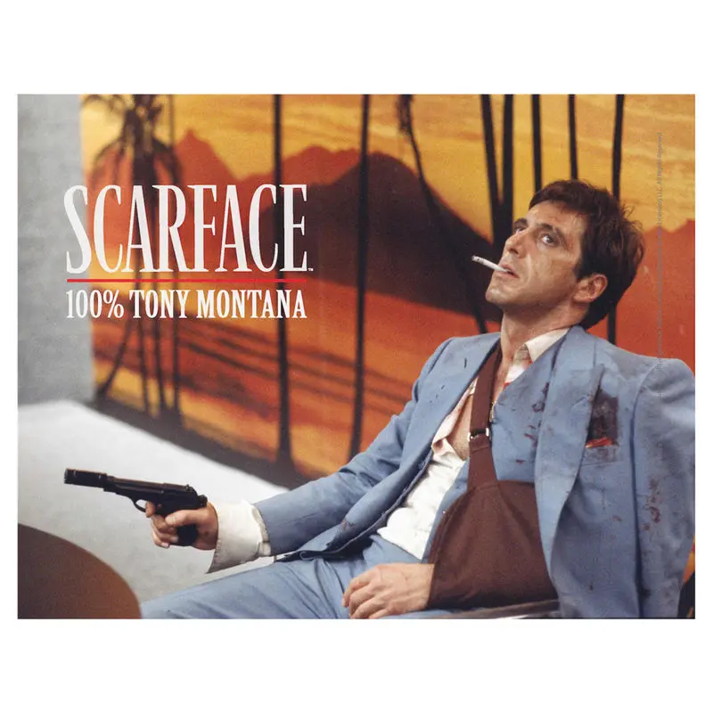Scarface Tony Montana üveg poszter termékfotó