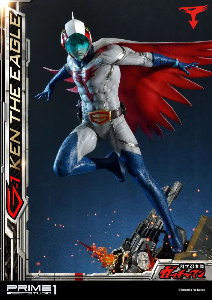 Science Ninja Team Gatchaman 1/4 G-1 Ken the Eagle szobor figura 73 cm termékfotó