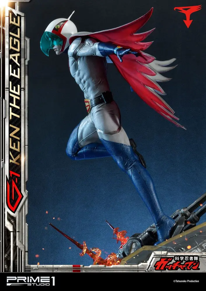 Science Ninja Team Gatchaman 1/4 G-1 Ken the Eagle szobor figura 73 cm termékfotó