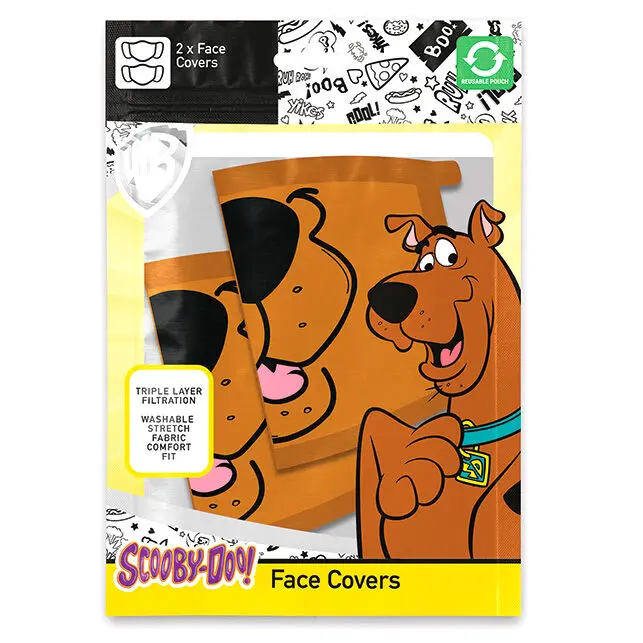 Scooby Doo 2 db-os prémium többször használható maszk termékfotó