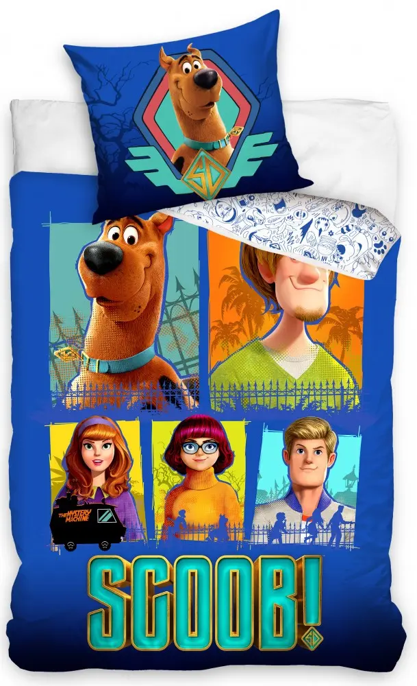 Scooby-Doo Ágyneműhuzat 160×200cm, 70×80 cm termékfotó