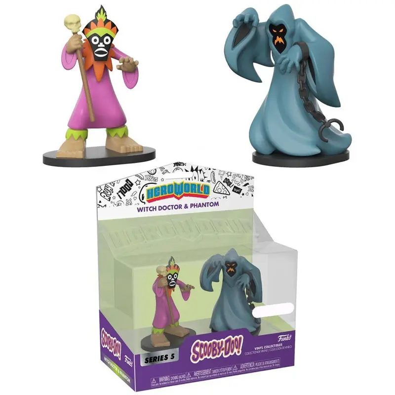 Scooby Doo Hero World Witch Doctor &amp; Phantom Exkluzív Vinyl figura csomag termékfotó