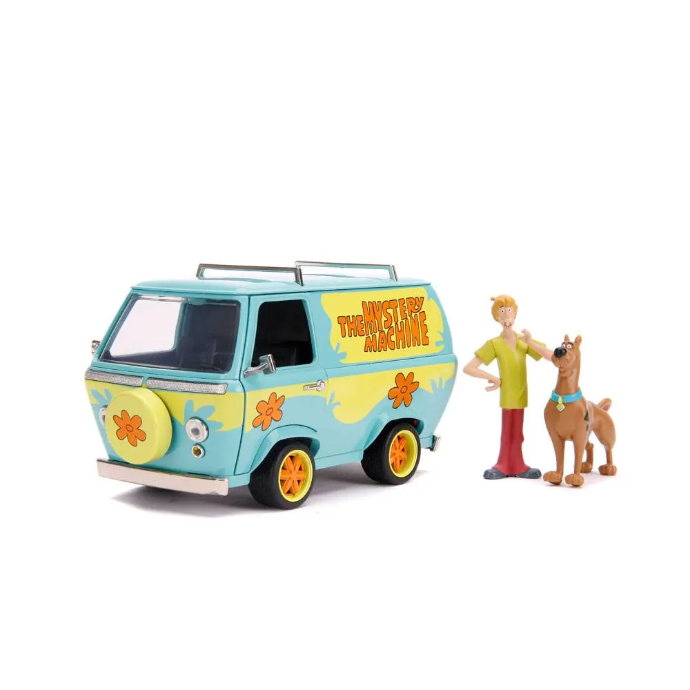 Scooby Doo Hollywood Rides Diecast Model 1/24 Mystery Van figurákkal termékfotó