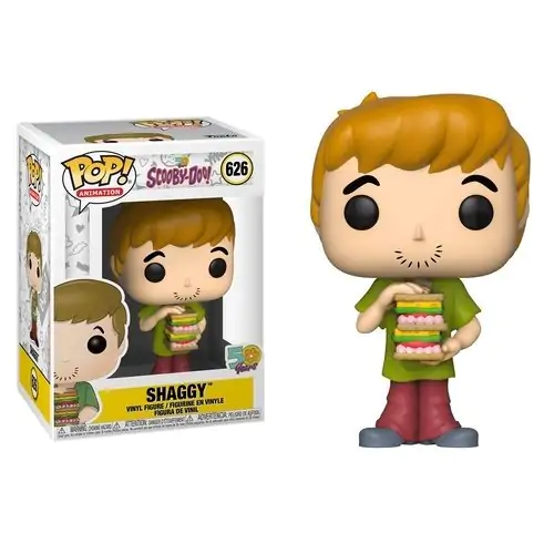 Scooby Doo POP! Animation Vinyl figura Shaggy w/ Sandwich 9 cm termékfotó