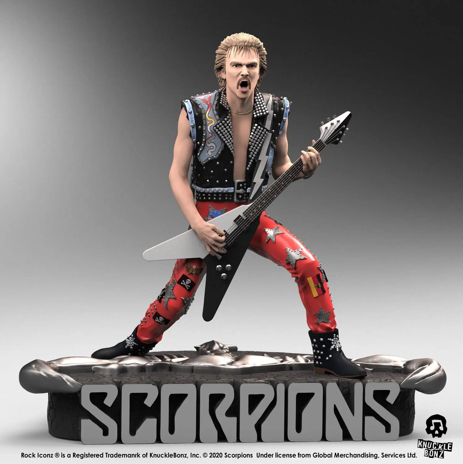 Scorpions Rock Iconz Rudolf Schenker szobor figura Limitált kiadás 22 cm termékfotó