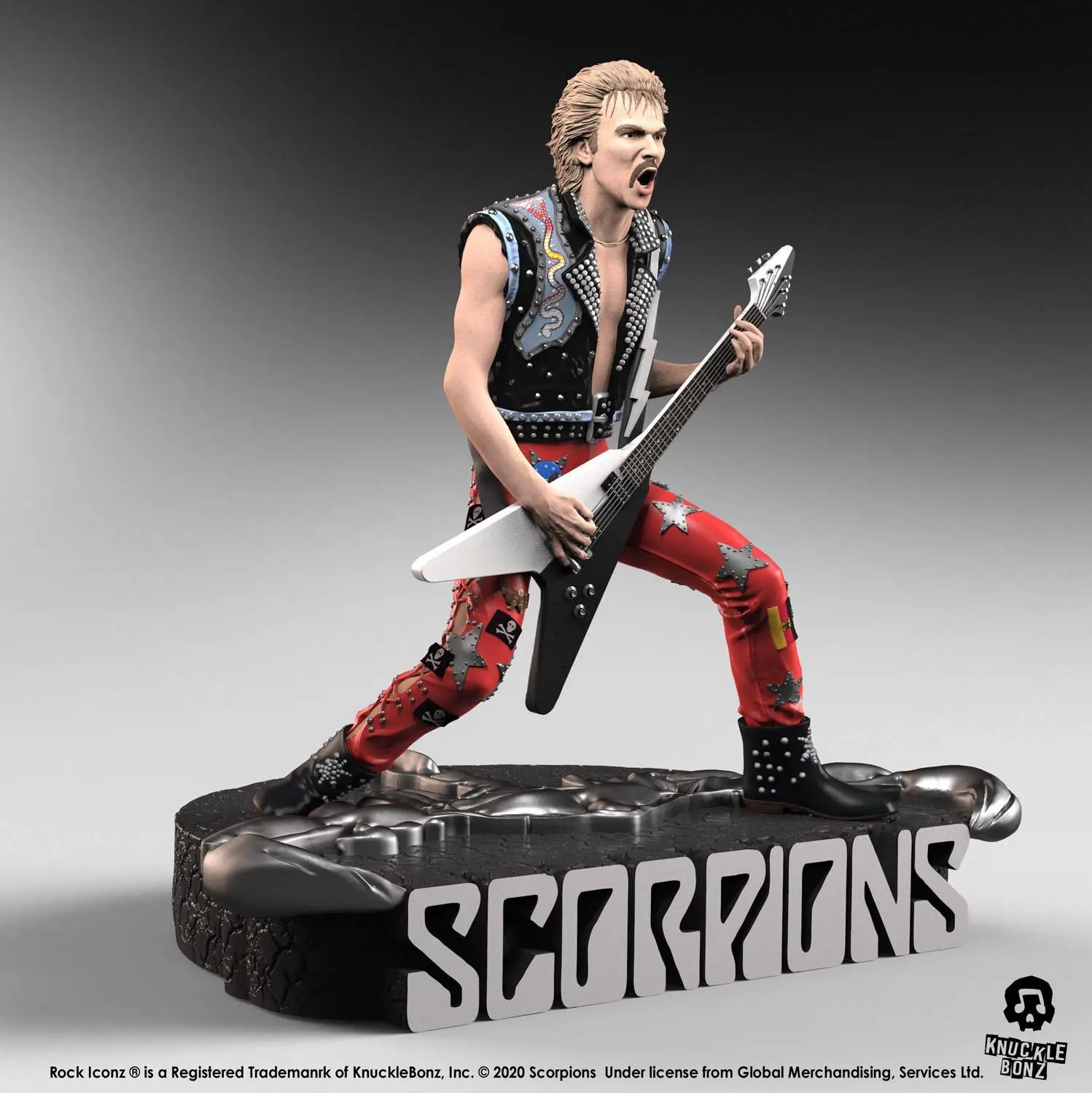 Scorpions Rock Iconz Rudolf Schenker szobor figura Limitált kiadás 22 cm termékfotó