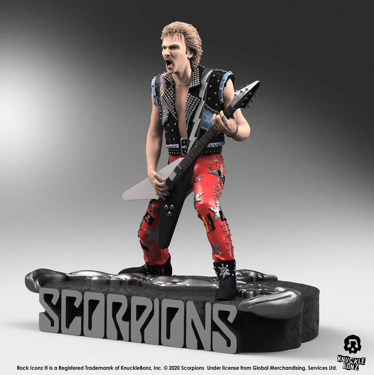 Scorpions Rock Iconz Rudolf Schenker szobor figura Limitált kiadás 22 cm termékfotó