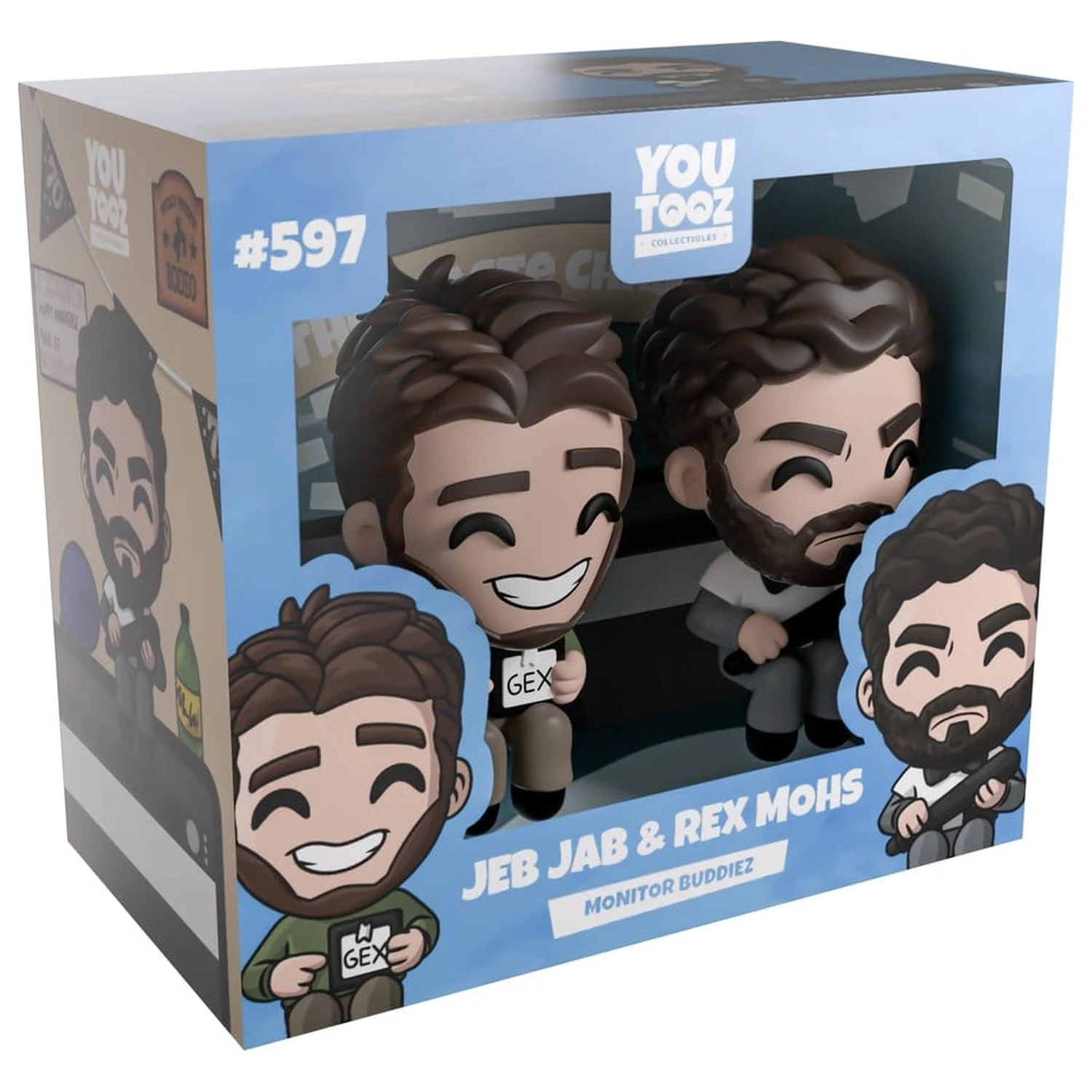 Scott the Woz Vinyl figurák Jeb Jab & Rex Mohs Monitor Buddiez 6 cm termékfotó