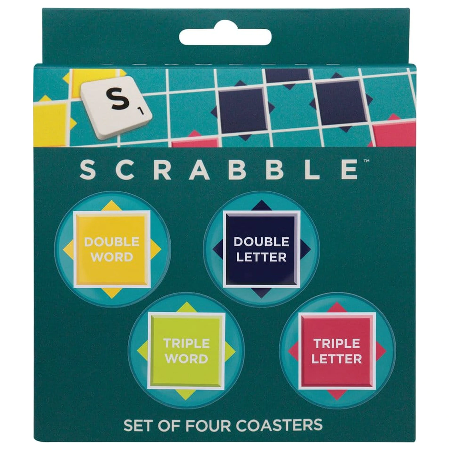 Scrabble 4 db-os poháralátét csomag  termékfotó