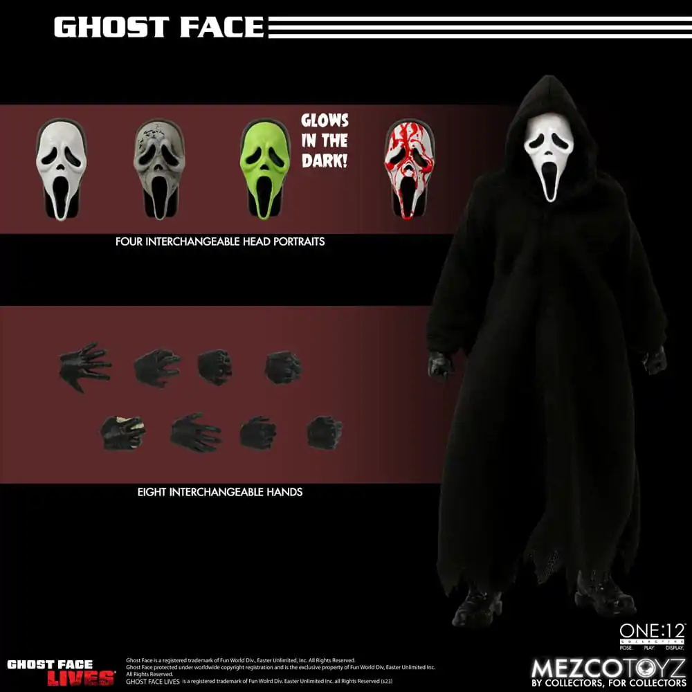 Scream 1/12 Ghost Face akciófigura 16 cm termékfotó