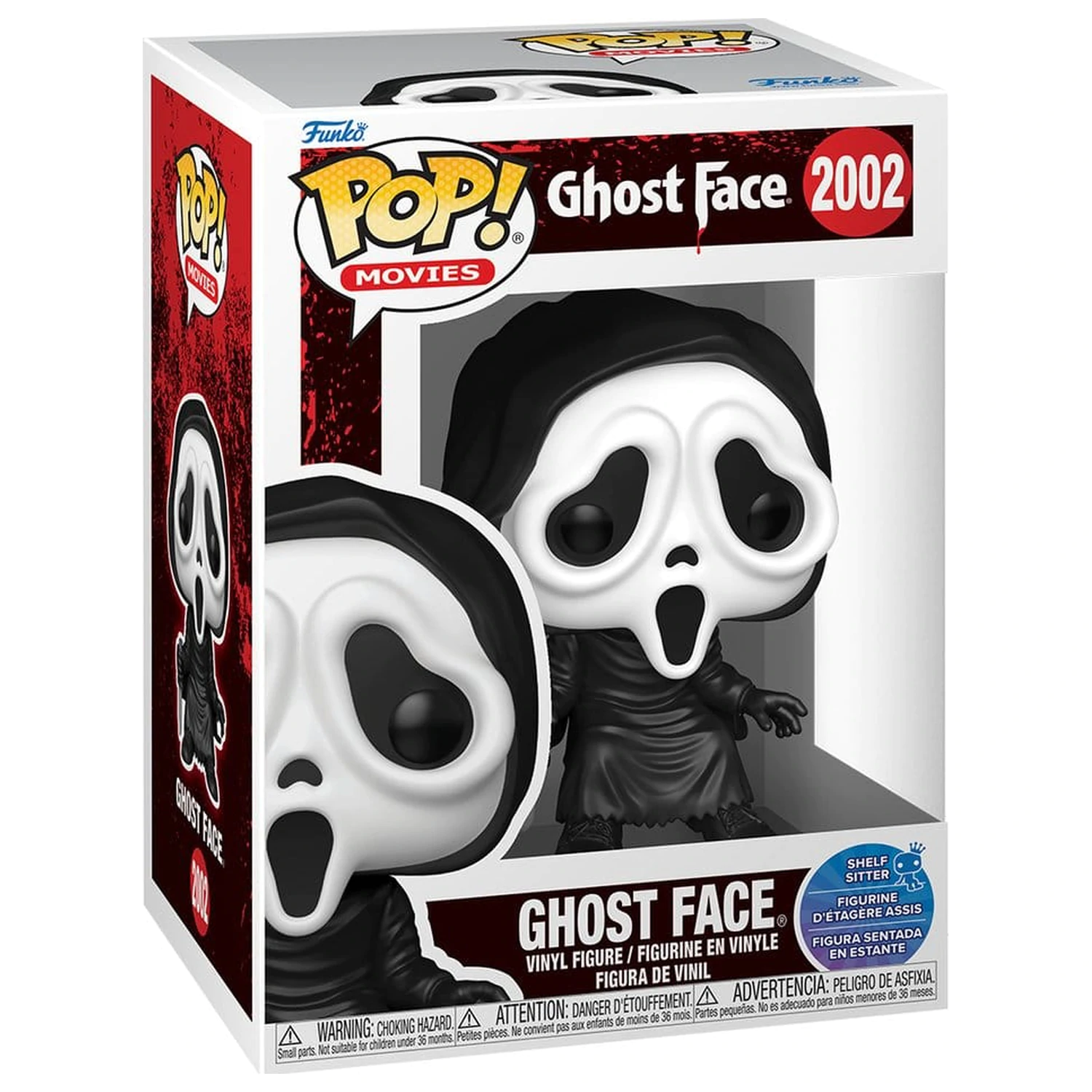 Scream Funko POP! Movies Vinyl figura Ghost Face (Sit) 9 cm termékfotó
