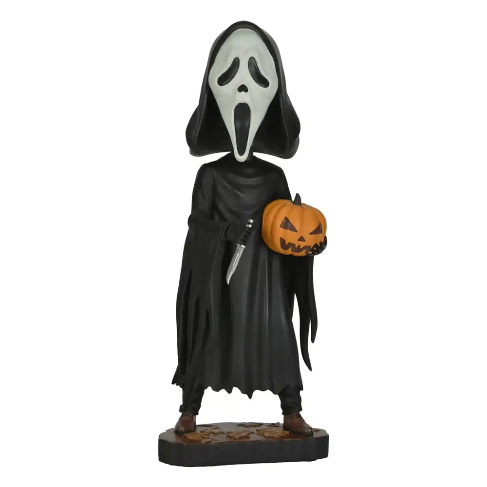 Scream Ghost Face with Pumpkin Head Knocker Bobble-Head figura 20 cm termékfotó