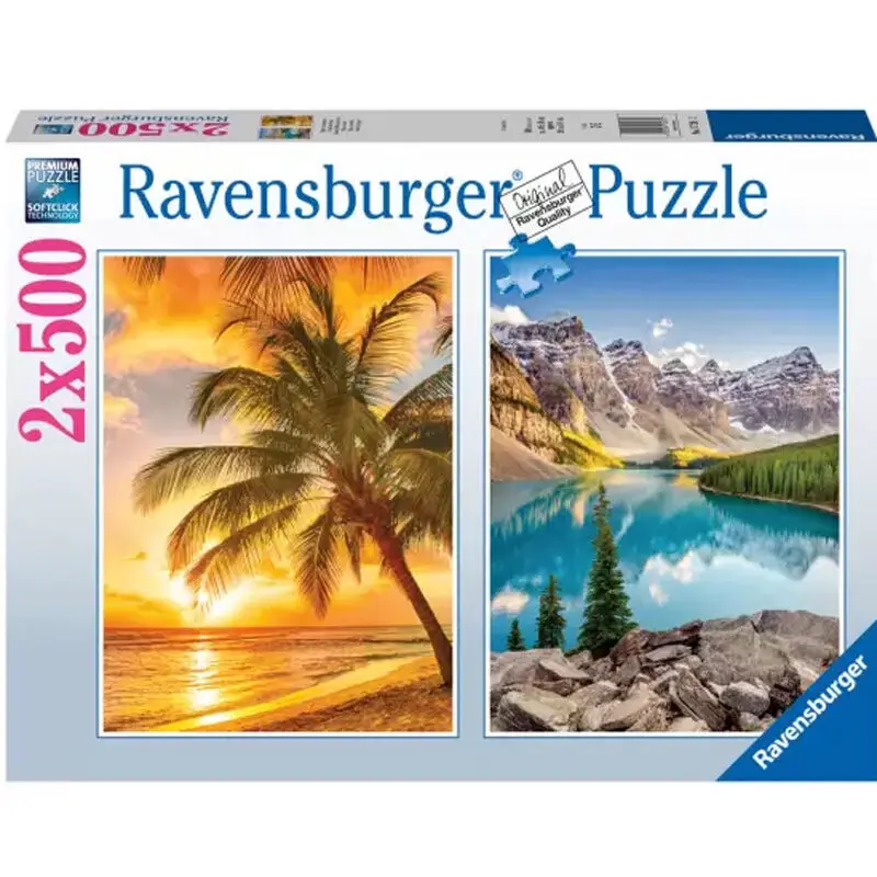 Sea and mountains puzzle 2x500db-os termékfotó