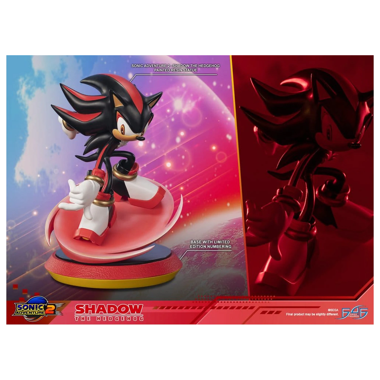 SEGA Shadow the Hedgehog gyanta szobor figura  25 cm termékfotó