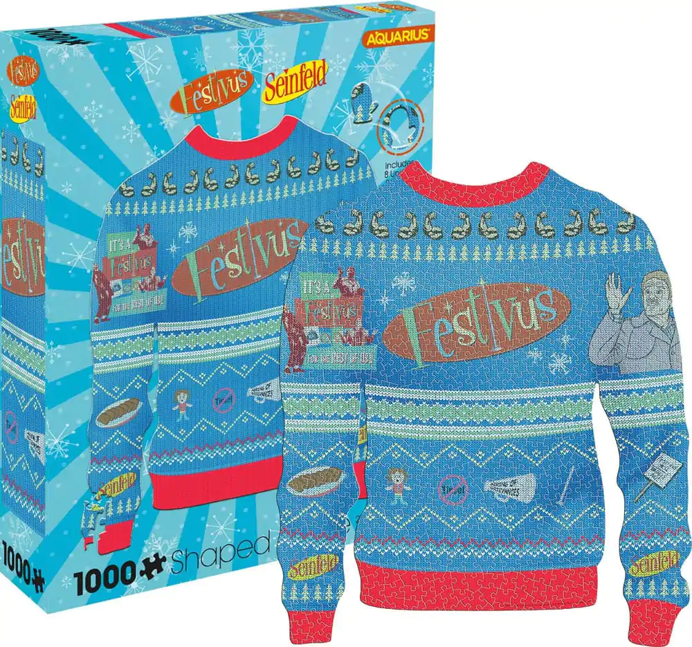 Seinfeld Festivus Ugly Christmas Sweater Shaped Puzzle (1000 Teile) termékfotó