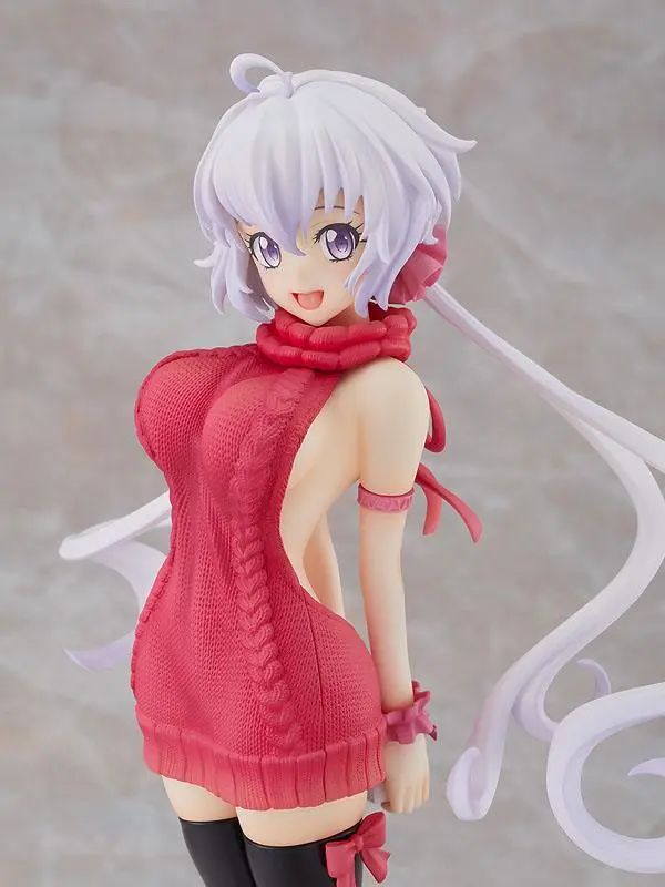 Senki Zesshou Symphogear G 1/7 Chris Yukine: Lovely Sweater Style AQ PVC szobor figura 24 cm termékfotó