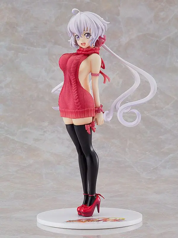 Senki Zesshou Symphogear G 1/7 Chris Yukine: Lovely Sweater Style AQ PVC szobor figura 24 cm termékfotó