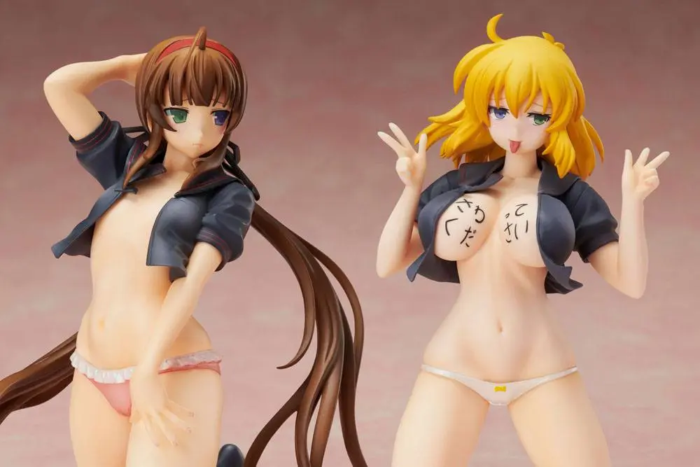 Senran Kagura NewWave Gburst 1/10 Ryobi x Ryona Bare Body Sailor Uniform Ver. PVC szobor figura 19 cm termékfotó