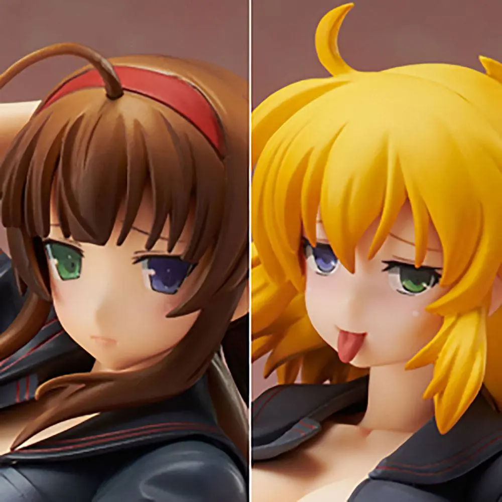 Senran Kagura NewWave Gburst 1/10 Ryobi x Ryona Bare Body Sailor Uniform Ver. PVC szobor figura 19 cm termékfotó