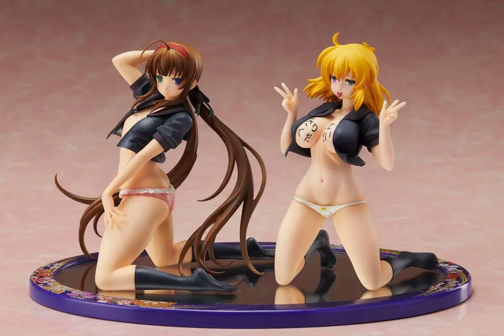 Senran Kagura NewWave Gburst 1/10 Ryobi x Ryona Bare Body Sailor Uniform Ver. PVC szobor figura 19 cm termékfotó