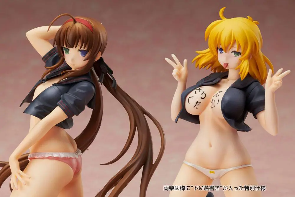 Senran Kagura NewWave Gburst 1/10 Ryobi x Ryona Bare Body Sailor Uniform Ver. PVC szobor figura 19 cm termékfotó